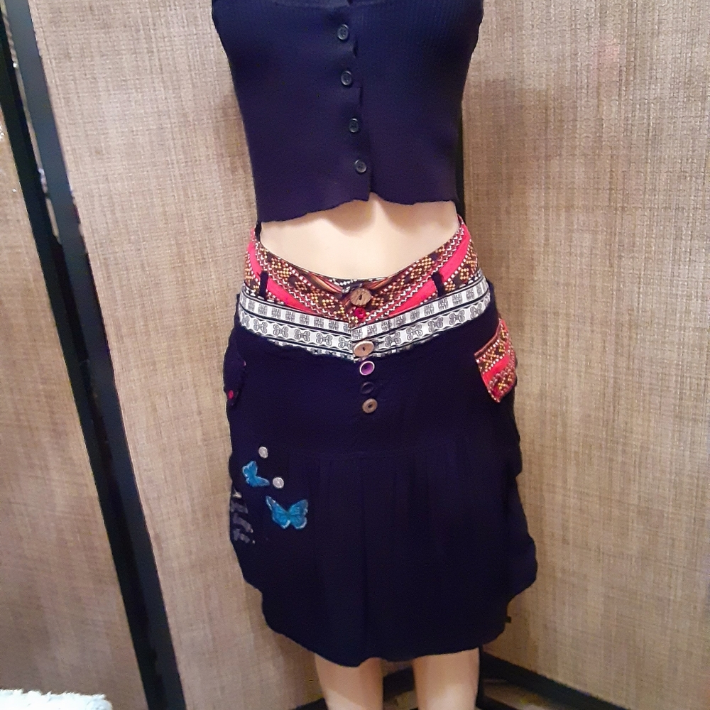 Desigual Embroidered Skirt